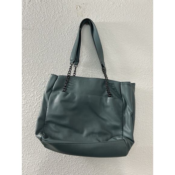 Simply Vera Turquoise Leather Chain Purse Large - Picture 4 of 5